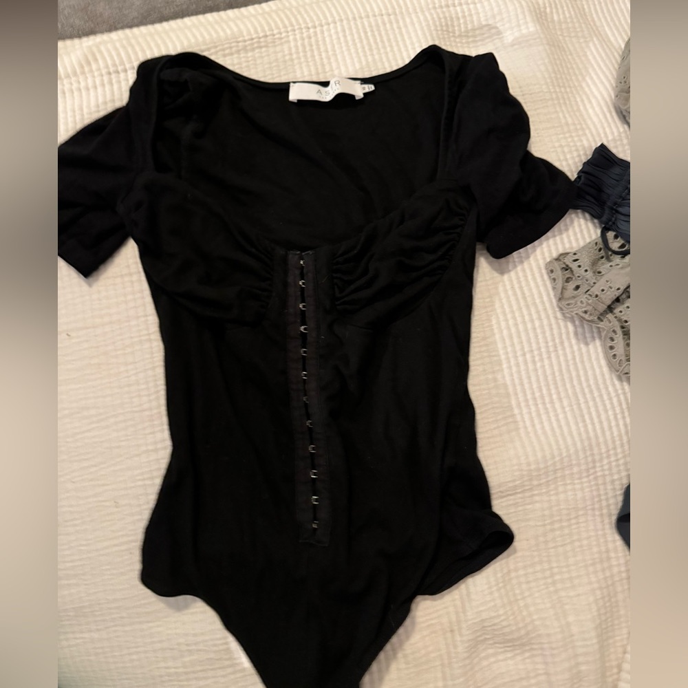 Astr corset black bodysuit